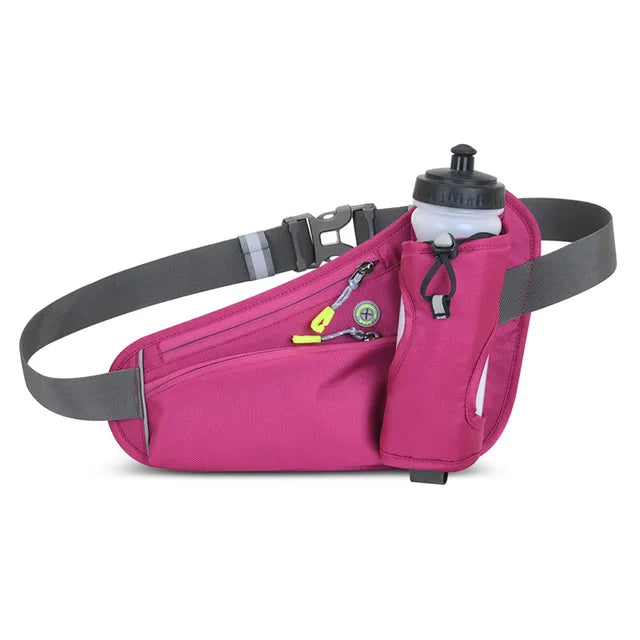 Sports Hydration Belt Bag Running Belt Waist Pack Bum Bag With Water Bottle Holder For Men Women Running Cycling Hiking Walking