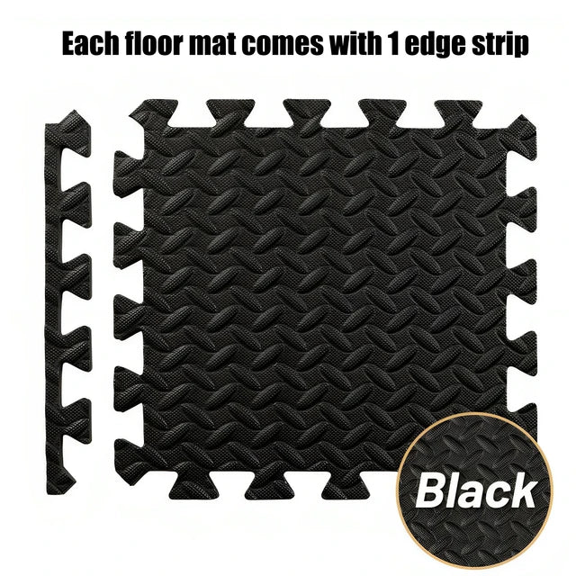 16 Pcs Puzzle Fitness Mat Sport Mats,EVA Interlocking Foam Floor Tiles for Gym,Gym Equipment Mat,Floor Mat for Kid 30 CM