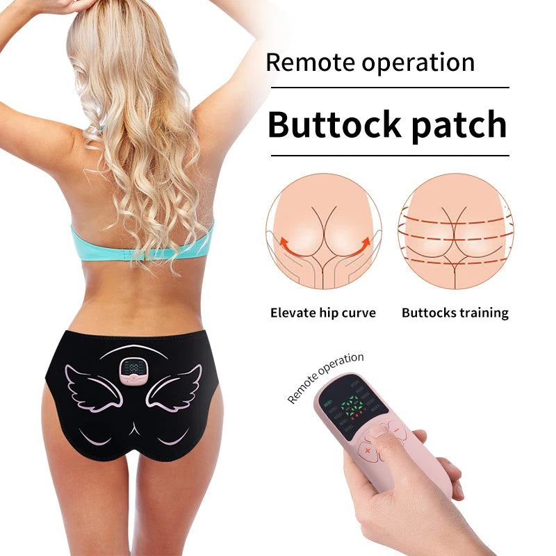 Electric EMS Hip Trainer Buttock Muscle Stimulator With Remote Control 10 Modes 30 Training Levels Fitness Massager Slimming