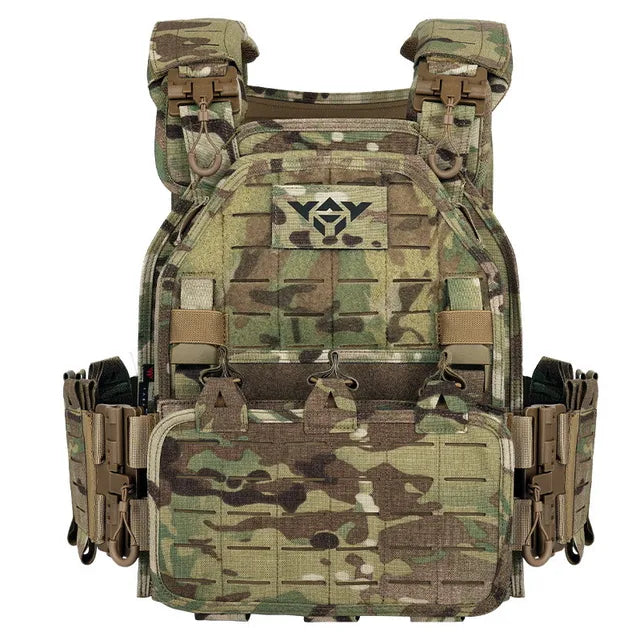 YAKEDA Outdoor Nylon Light Weight JPC OCP Molle Chaleco Tactico Plate Carrier Tactical Vest Ranger Green