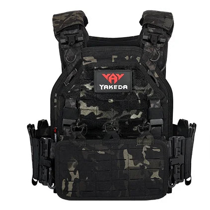 YAKEDA Outdoor Nylon Light Weight JPC OCP Molle Chaleco Tactico Plate Carrier Tactical Vest Ranger Green